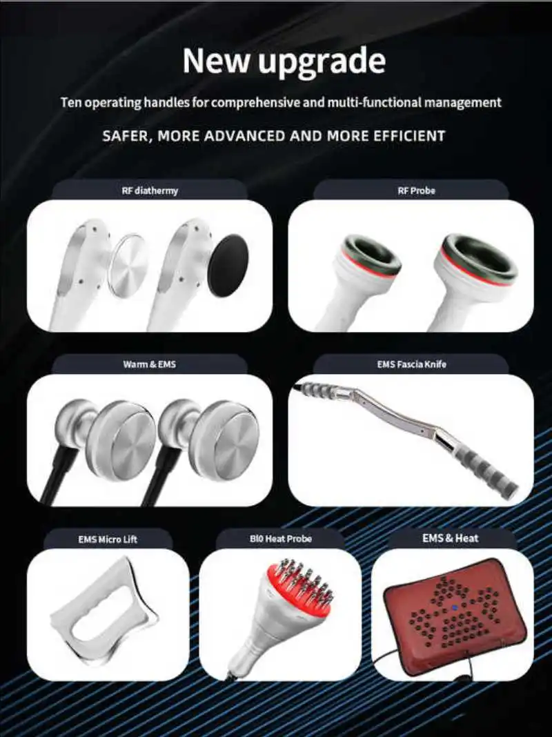 10 in 1 Body Sculpt Perdita di peso veloce Rimozione della cellulite Body Sculpting 448k Cet Ret EMS Dispositivo di cavitazione sottovuoto