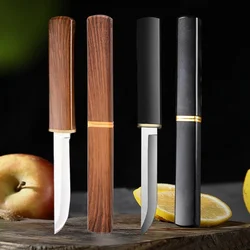 Double Ddged EDC Kitchen Fruit Knife Multi-Purpose Straight Knives Outdoor Camping Knife Stainless Steel Kitchen Knives