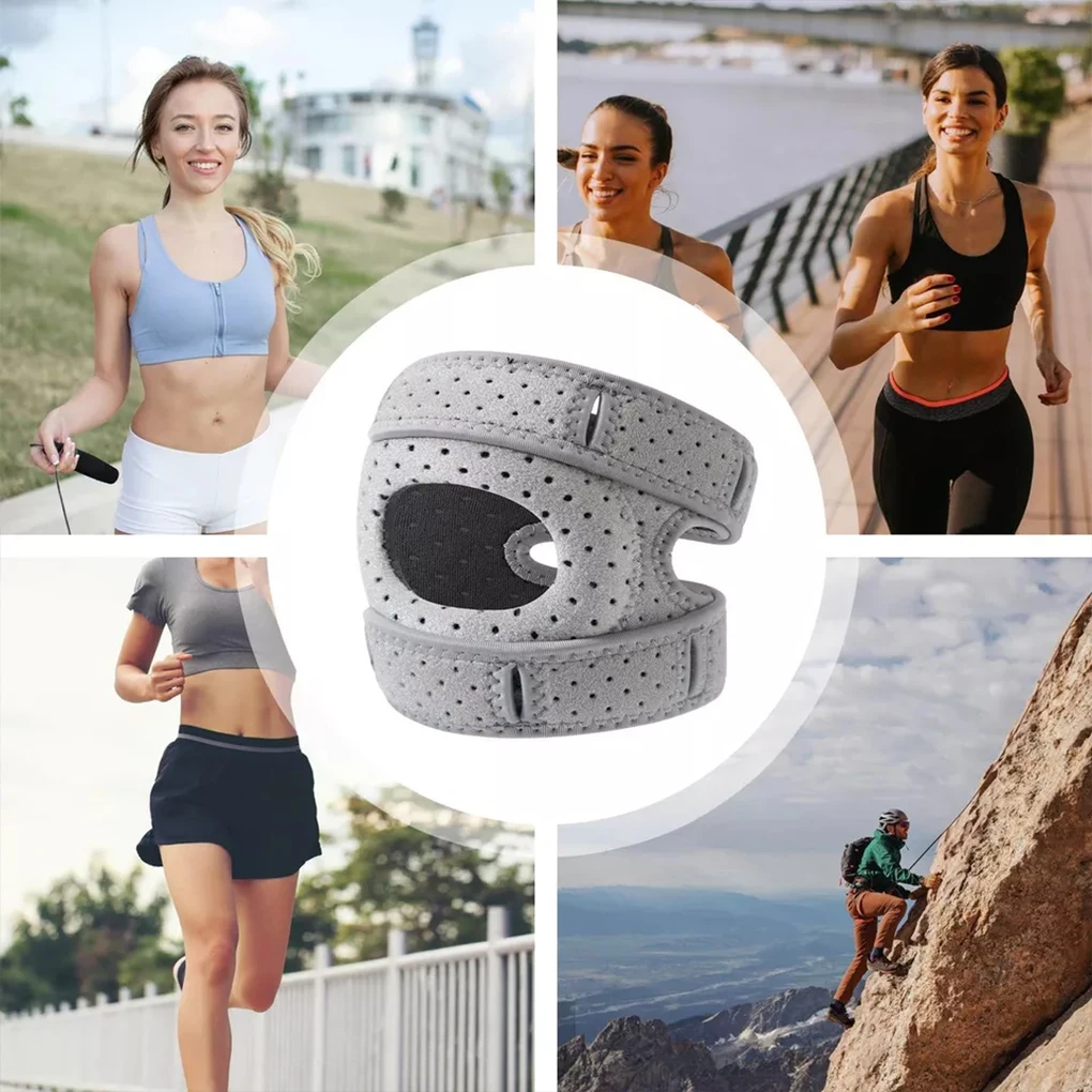 المهنية الرياضة دعامة الركبة الرضفة حزام استخدام واسع لمختلف الأنشطة دعامة الركبة المضادة للتصادم الإسفنج مشبك قابل للتعديل #3