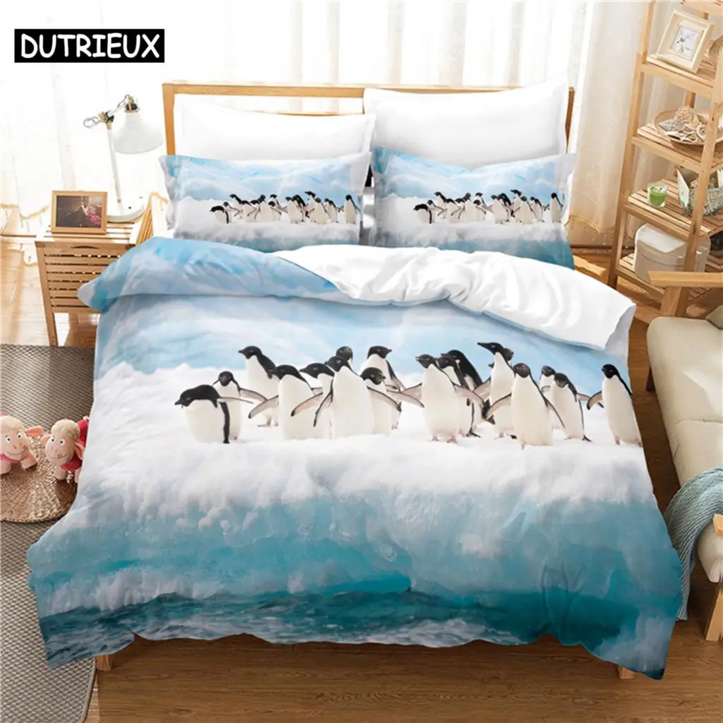 

Penguin Bedding Set Duvet Cover Set 3d Bedding Digital Printing Bed Linen Queen Size Bedding Set Fashion Design