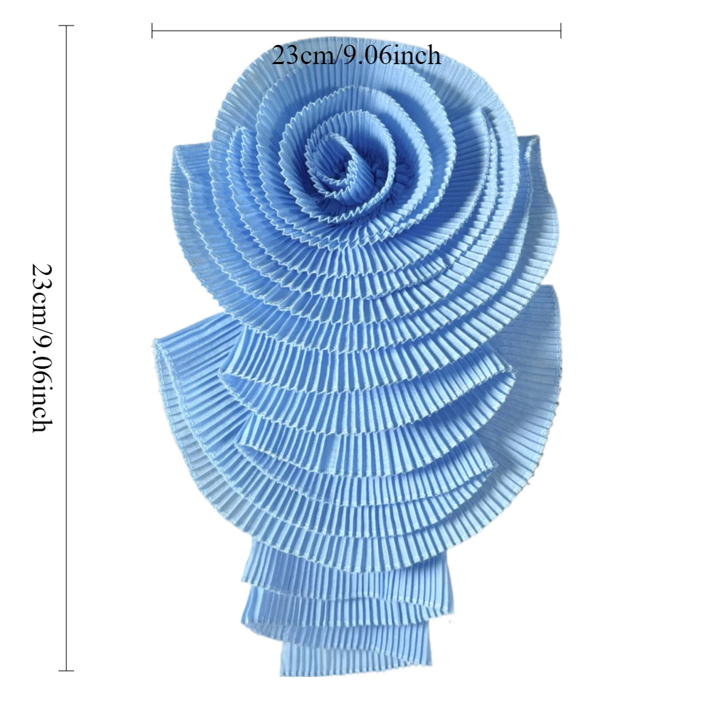 Handmade Fabric Large Flower Brooch Exaggerated Shoulder Badges Multi-layer Corsage Fashion Banquet Pins for Women Accessories