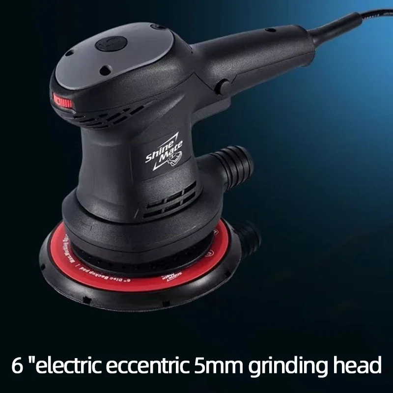 Shine Mate-amoladora en seco de 220V, cabezal de molienda excéntrico de 6 pulgadas, máquina lijadora de muebles de masilla de pintura al vacío para coche