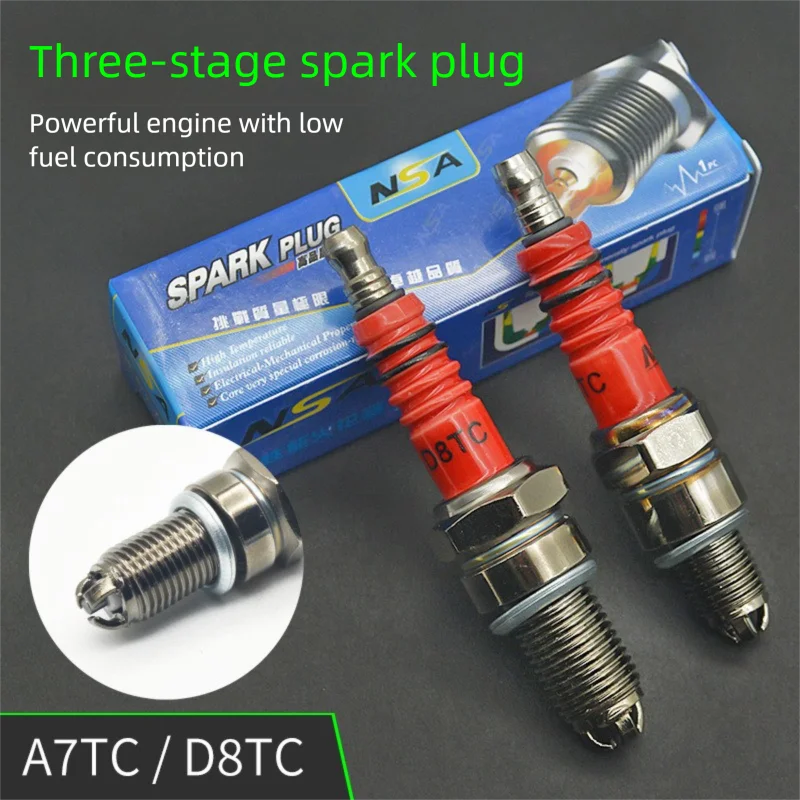 

Cross-Border Motorcycle GY6 Scooter Multi-Angle Ignition Modification 3-Prong A7TC Spark Plug