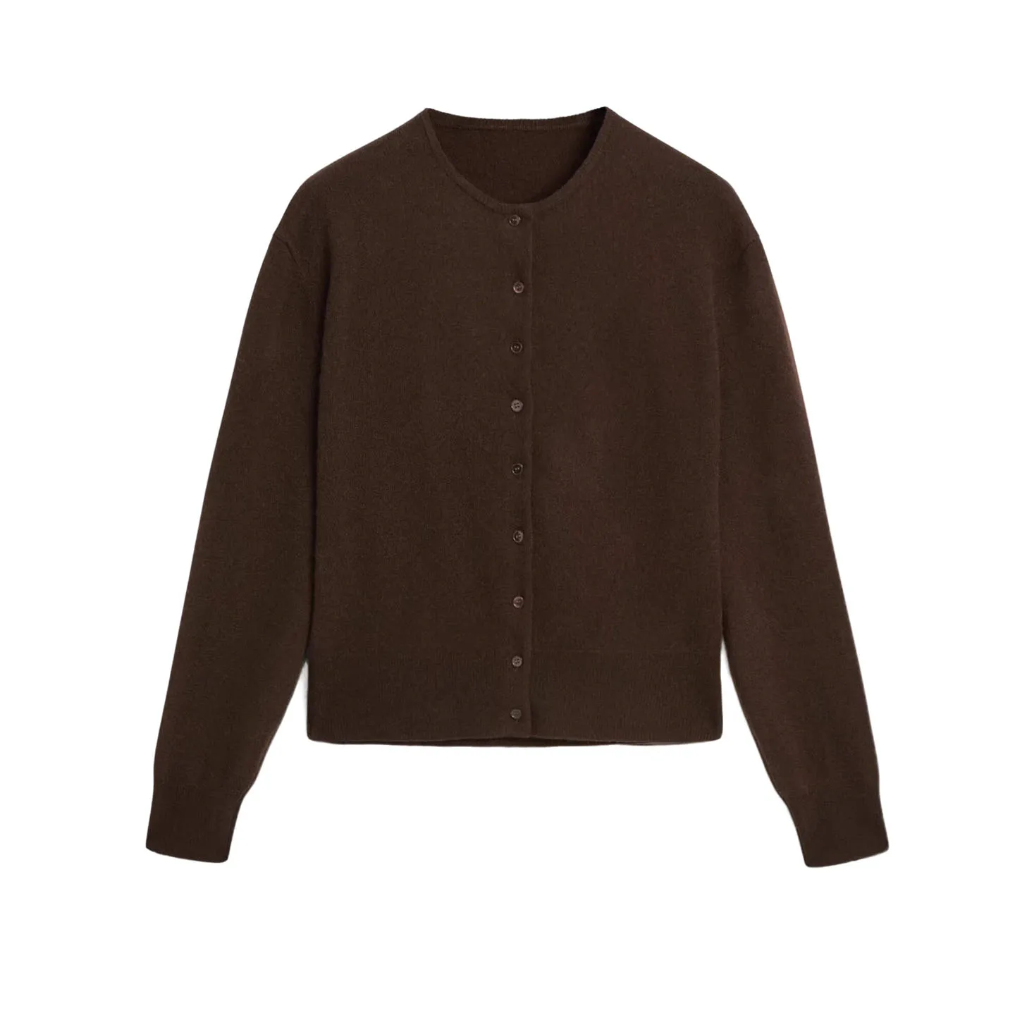 

Soft Pure Color round Ne Knitted Open Cardigan Women's Faion Commute Sle Polyester Fiber Long Sve Autumn New Arrival