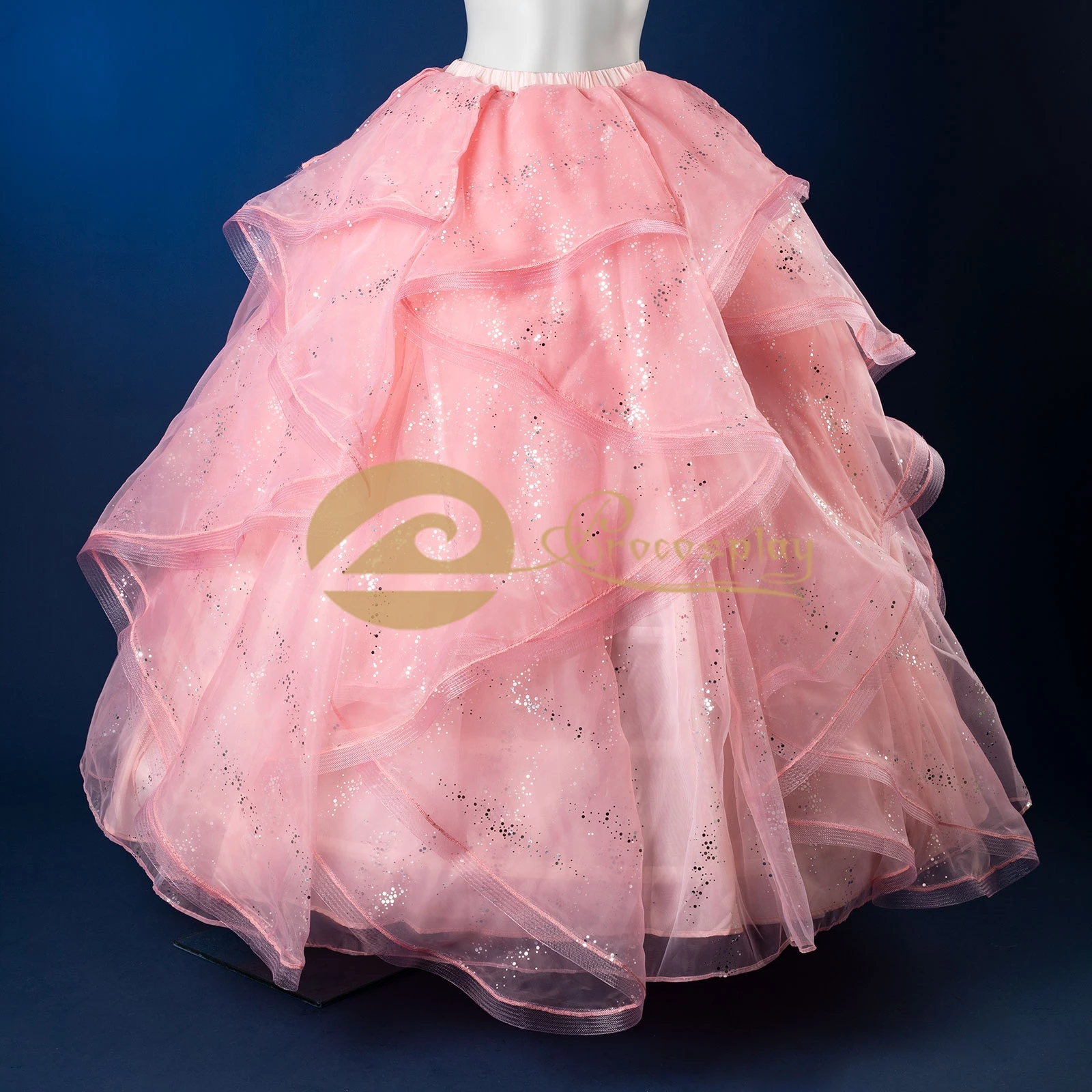 Glinda Cosplay Costume Glinda Pink Wedding Dress Suit Top Skirt Women Halloween Party Outfit