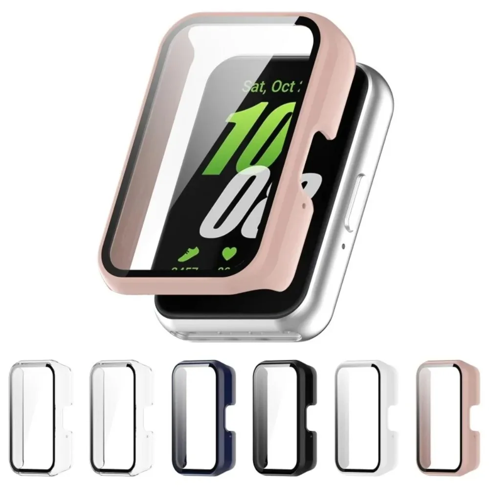 Slim Matte Hard PC Cover With Glass Protector For Samsung Galaxy Fit 3 Anti Scratch Lightweight Bumper Case