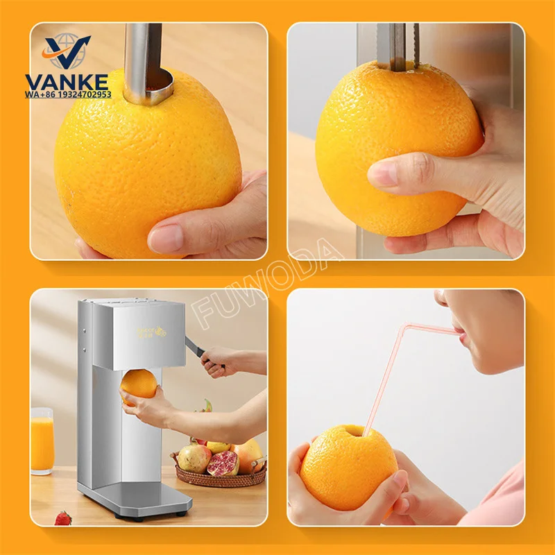 110V 220V Stainless Steel Electric Orange Juicer Fruit Blender Orange Squeezer Multifunction Juicer Machine Kitchen Appliance view 6