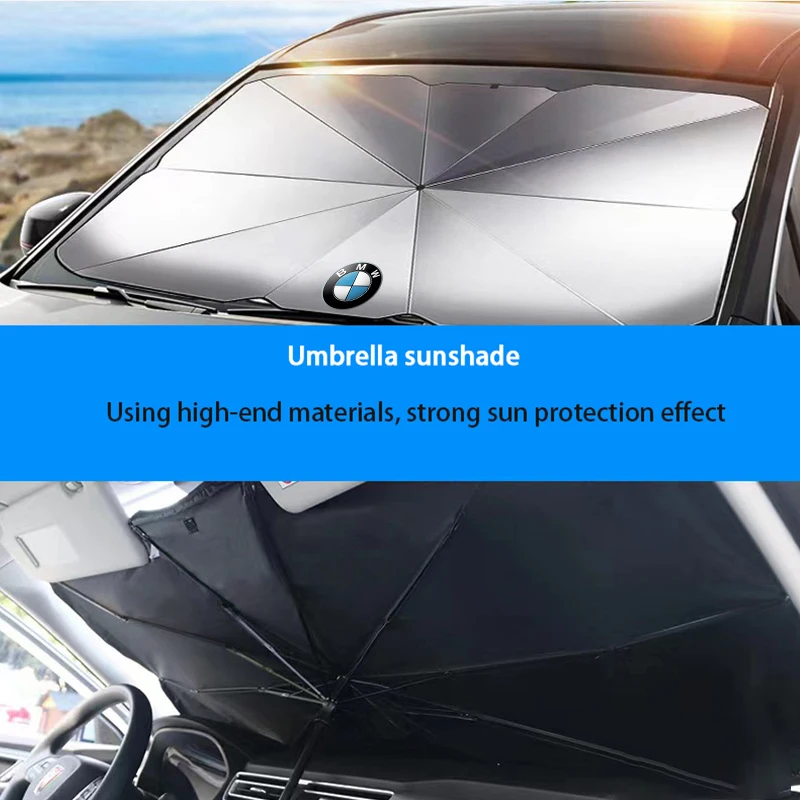 Car Sunshade Umbrella Protect Auto Interior For BMW M E46 E90 E60 F30 E39 F10 F20 E87 E36 F20 E92 1 2 3 5 Series X1 X3 X5 X7