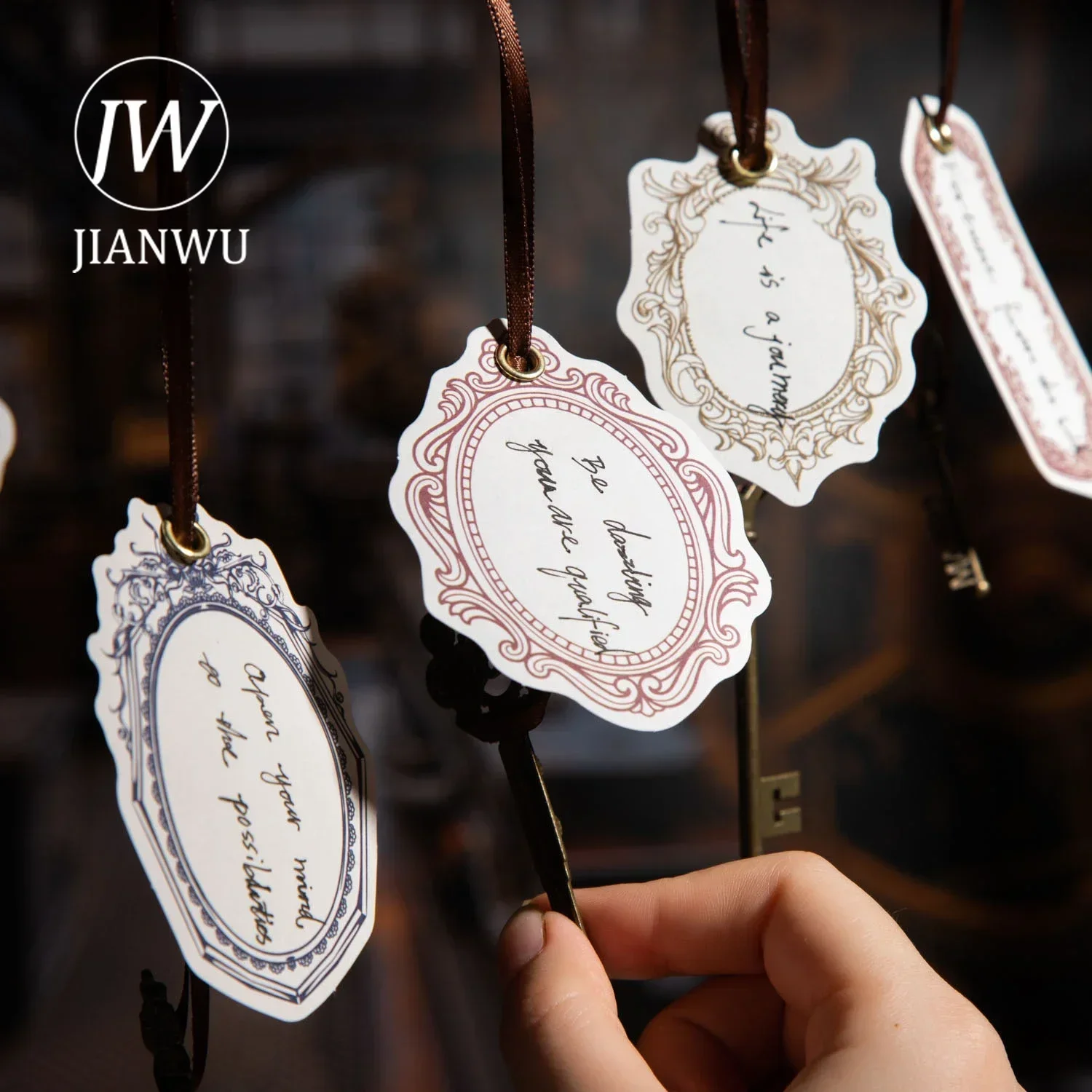 JIANWU Understatement Series Vintage Border Collage Decor Material Paper Creative DIY Junk Journal Scrapbooking Stationery