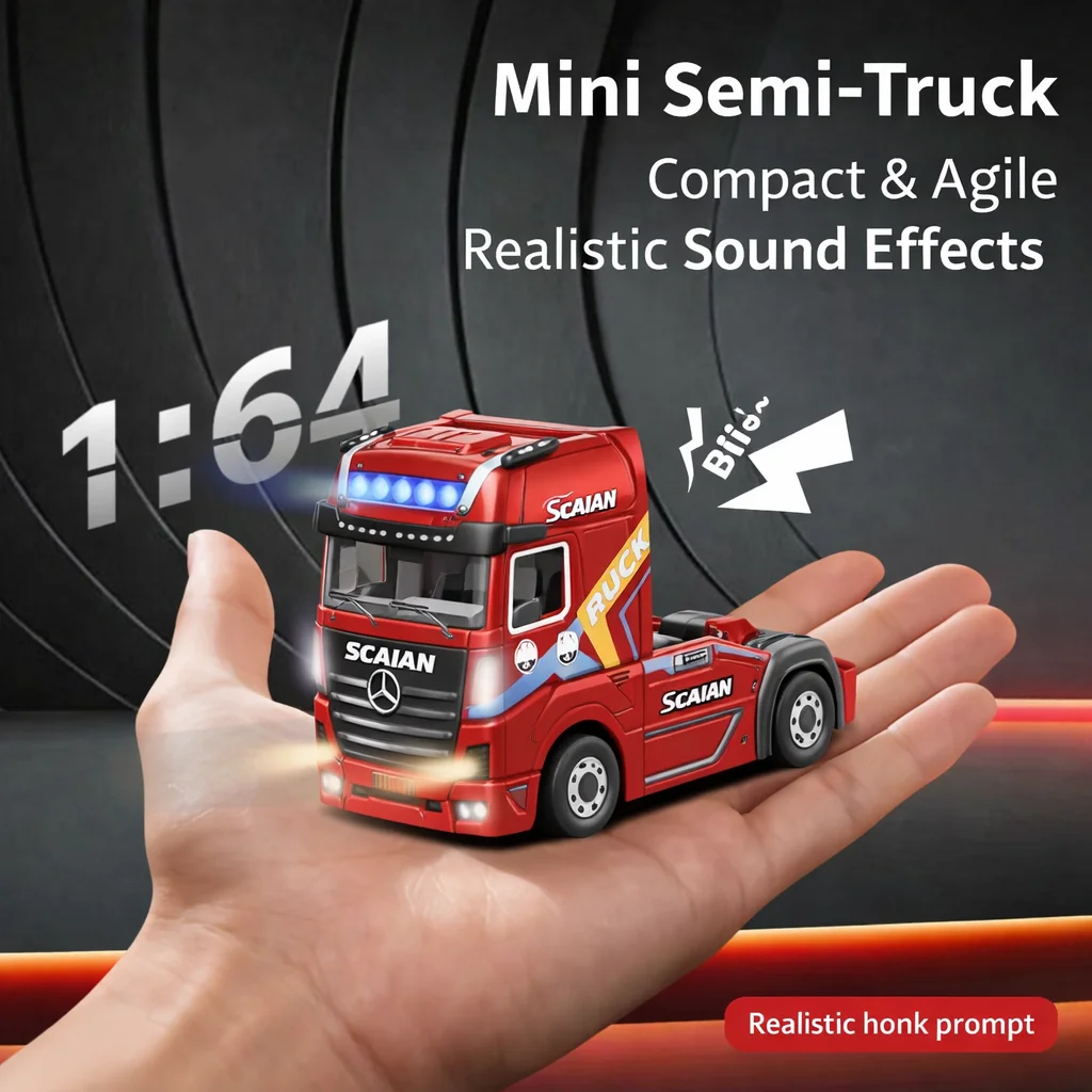 

WLtoys 6408 Новая радиоуправляемая модель грузовика-контейнеровоза 1:64, имитация трактора, игрушка