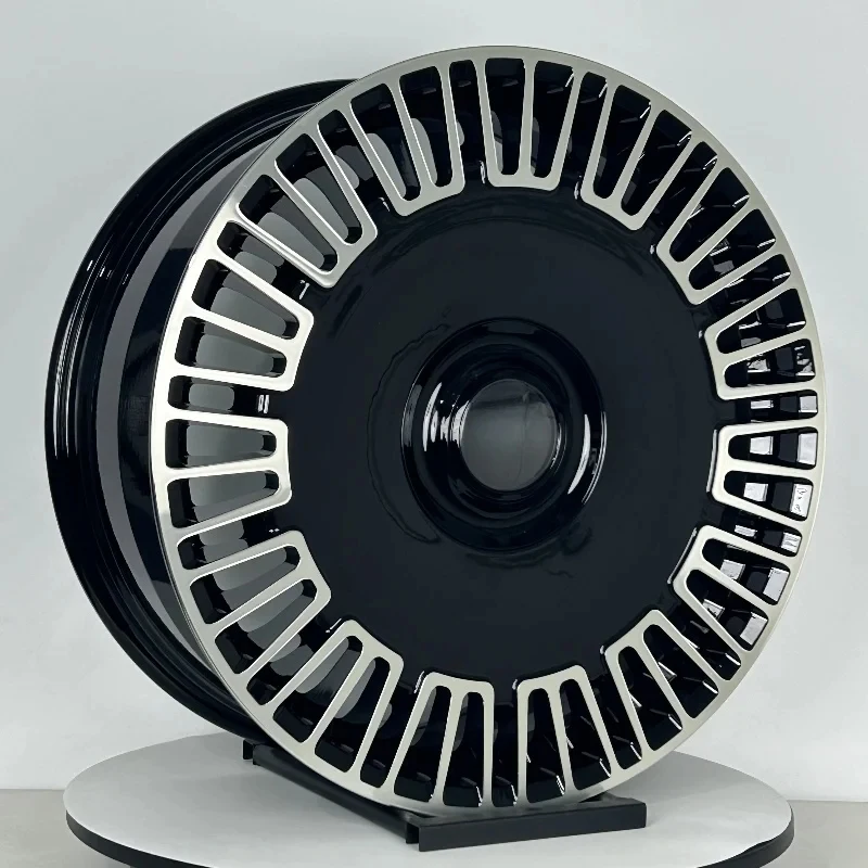 

New Custom Aluminum T-6061 Alloy Gloss Black hine Forged Wheels