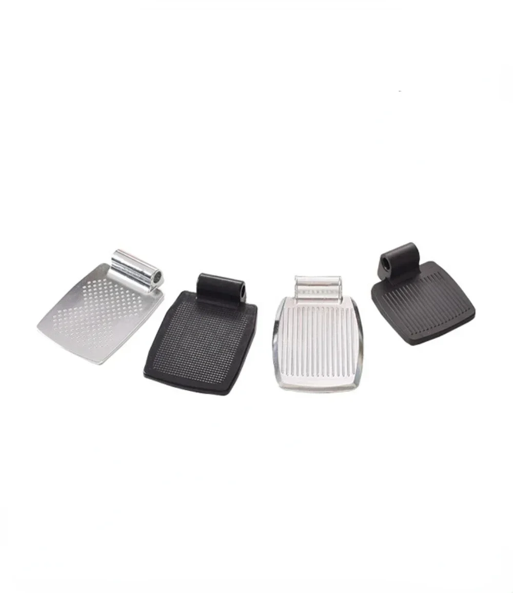 Thickened Aluminium Alloy Wheelchair Footrest Pedal Strong Grip Wheelchair Foot Pedal Accessories Plastic Folding Metal Part