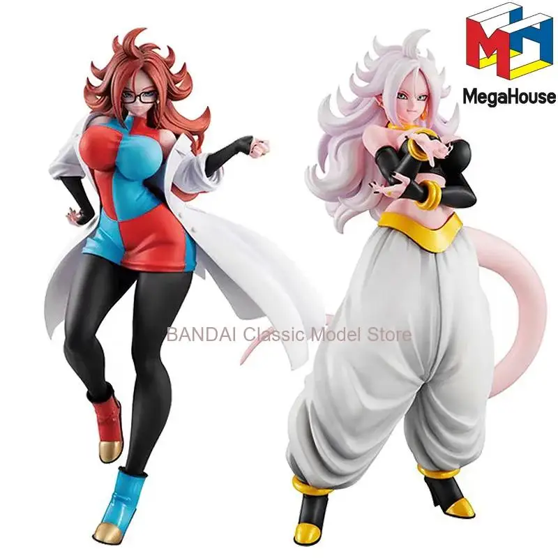 

In Stock Original MegaHouse Android 21 Dragon Ball Gals Series Anime Figure Model Collecile Action Toys Gifts