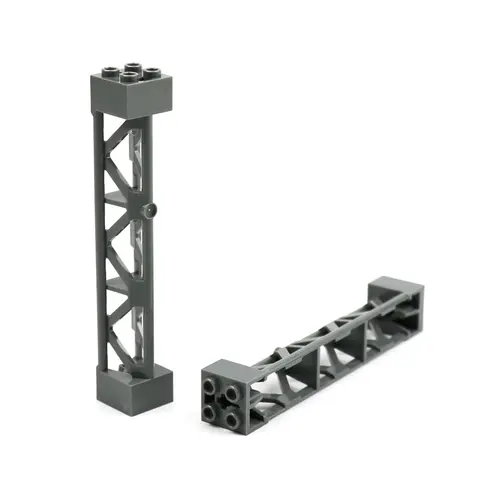 Barnleksaker MOC Block Stad Militär WW2 Tillbehör Tåg Lastbil Bil Stöd 2x2x10 Ersätt Delar Kompatibel Pelare 58827 95347 12 best sales tillbaka framtida tågmodell - №7