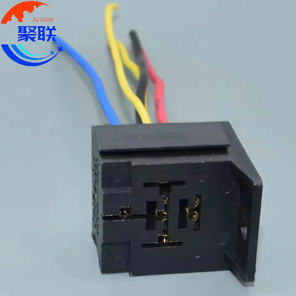 1Set 5Pin V23234 Automotive Relay Base Holder Connector Socket 3334485008 With Mounting Bracket Female Plug
