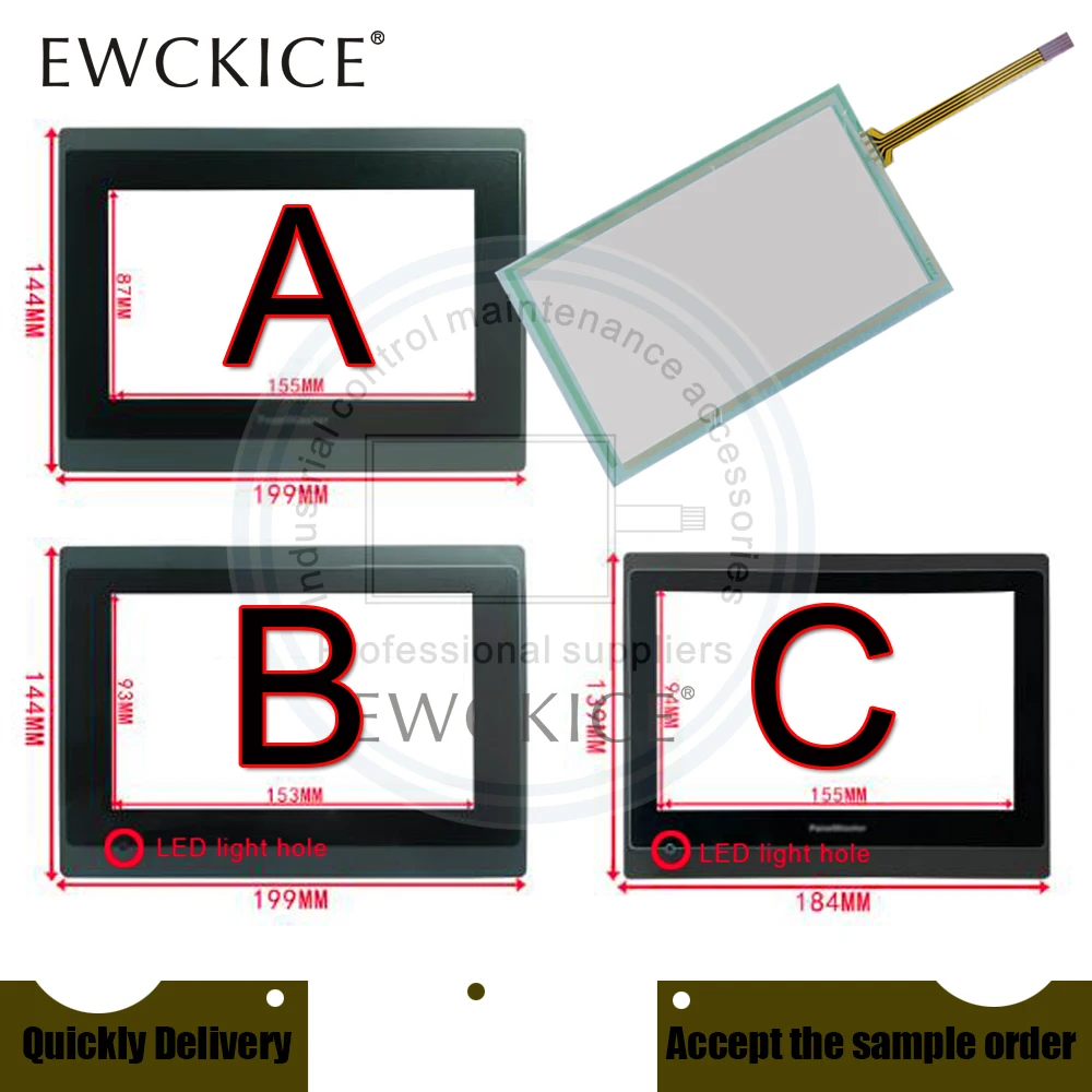 NEW AMT10736 PT070-1BF-T1S PT070-10F-T1S KDT-3861 HMI PLC Touch Screen AND Front Label Touchscreen And Film