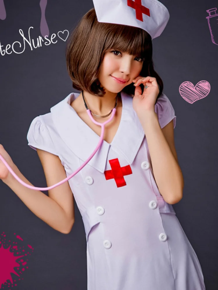 

Медсестра orm ort Sve Комбинезон на Хэллоуин Пар со шляпой Полупризрак Медсестра Кровь Соз Плазменный Терор Китайская юбка