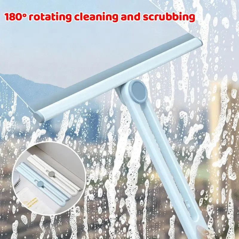 Silicone Scraper Washing Wiper Shower Squeegee Glass Clean Floor Window Glas Cleaning Tool Water Wall Glass Wiper Household