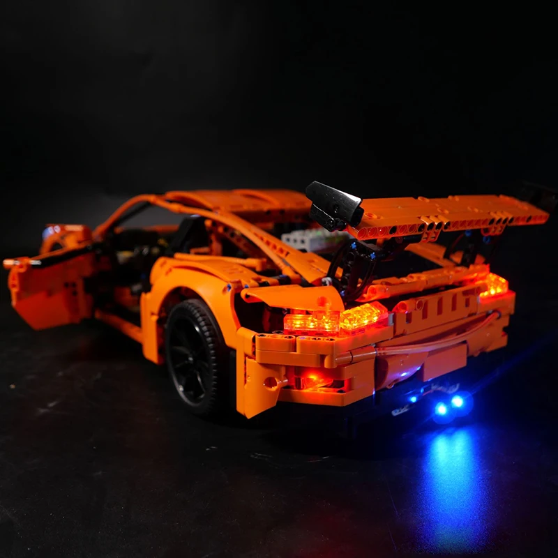 Compatible with 42056 911 GT3 race car LED lights (LED lights only, brick models not included)