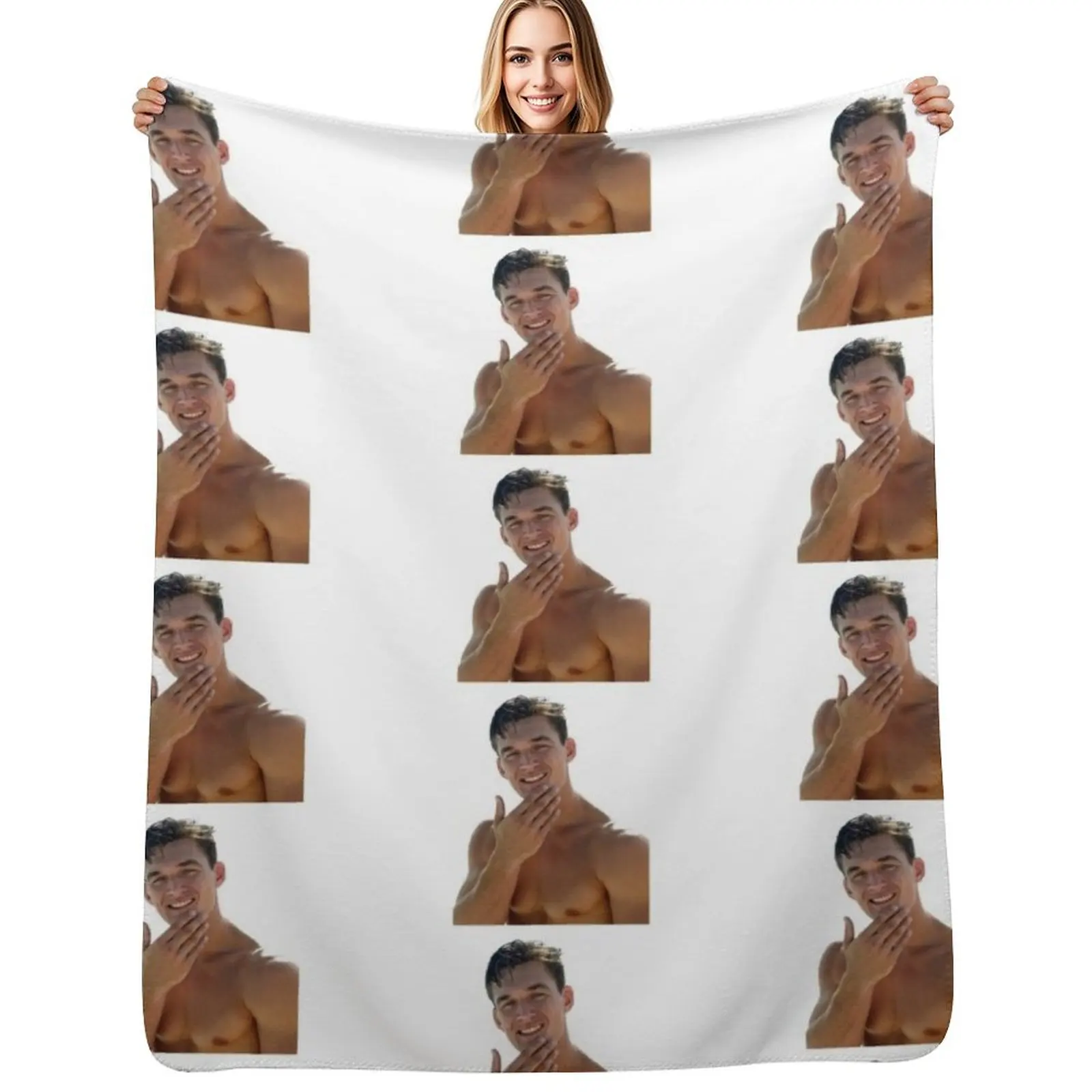 Tyler C. Shirtless Throw Blanket Durable Warm Blanket for Daily Home Use