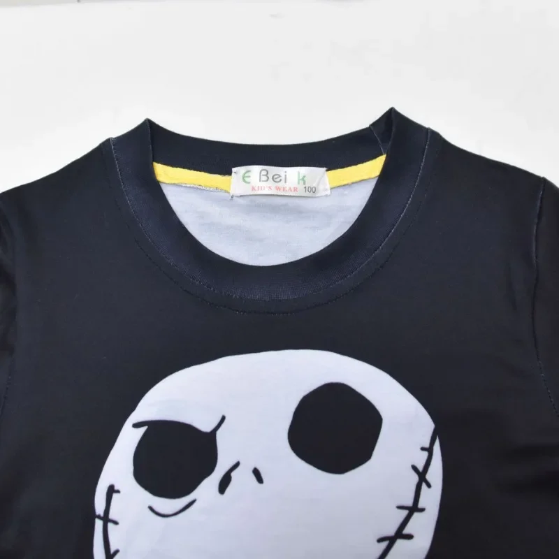 Pijamas Kawaii de Jack Skellington de Pesadilla Antes de Navidad para Niños, Disfraces de Dibujos Animados, Ropa de Dormir para Niños de Halloween