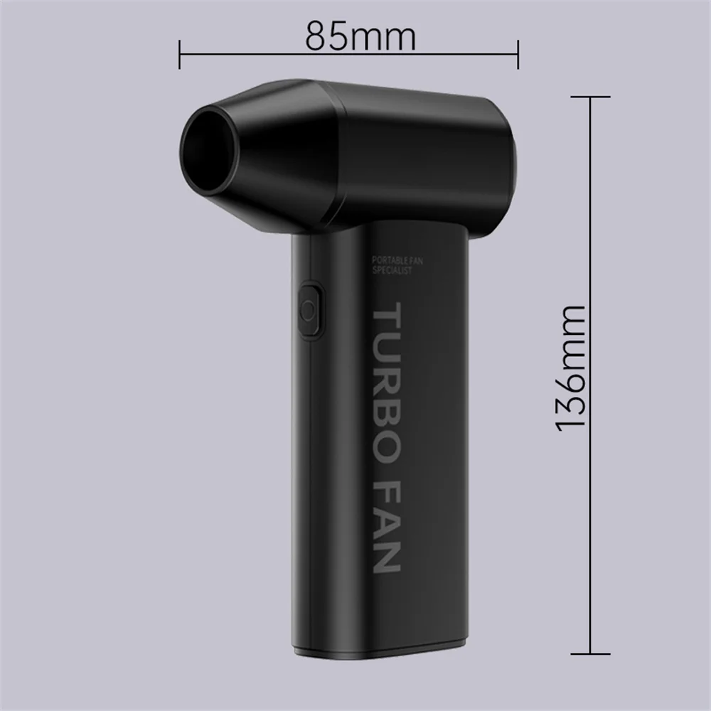 X10 Turbo Jet Fan 130000 RPM Electric Air Blower Powerful Large Wind Hair Dryer High-Speed Turbo Handheld Mini Blower