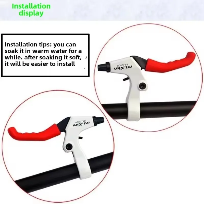 1Pair Bicycle Brake Handle Cover Road Mountain Bike Brake Lever Protect Silicone Sleeve Comfortable MTB Brakes Handle Protector image 4