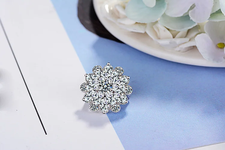 Fashion Fresh Sunflowers 925 Sterling Silver Broches Handmade DIY Vintage Beauty Bow Badge Small Tie Clothing Wedding Jewelry
