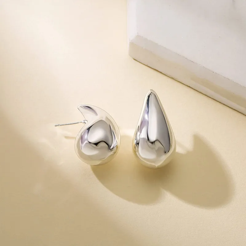 Korea's New Design Fashion Jewelry Gold Color Luxury Zircon Water Drop Earrings for Elegant Women's Wedding Party Accessories image 4