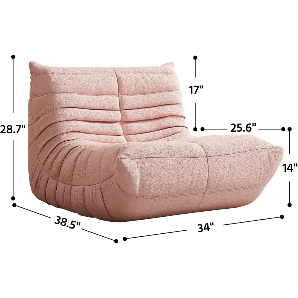 كراسي بين باج كبيرة للبالغين مع رغوة عالية المرونة للمراهقين، قاعدة مضادة للانزلاق، راحة فيراسايد معززة #2