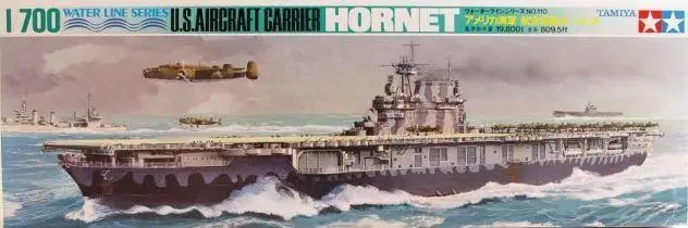 

Tamiya 77510 1/700 Scale Model Kit U.S Navy USS Aircraft Carrier Hornet CV-8