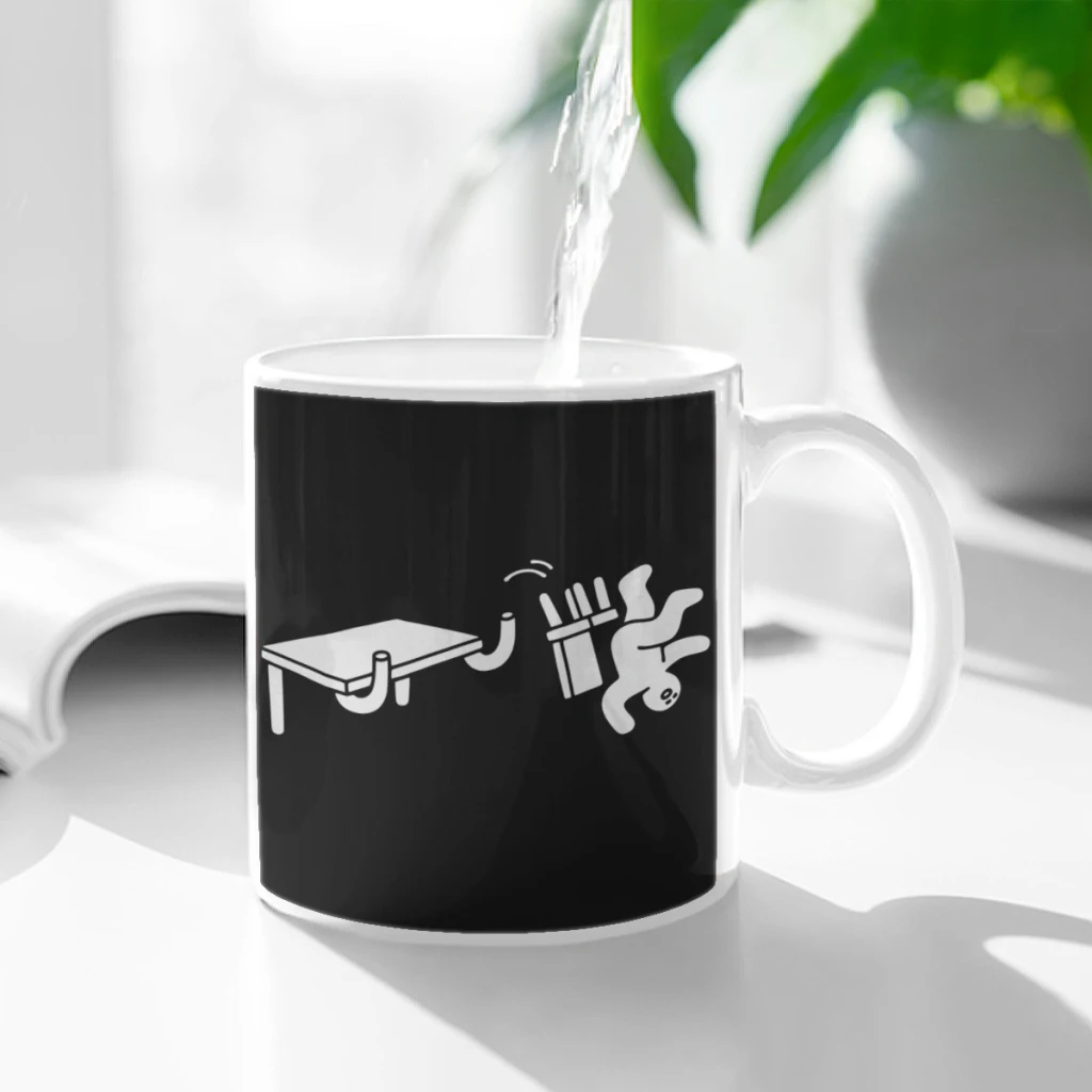 

Flip You! Ceramic Cup Coffee Oatmeal Breakfast Cup Creative Personality Mug