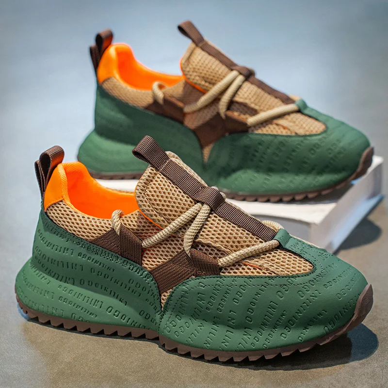 

Холщовые кроссовки, мужские повседневные спортивные туфли на массивной платформе для мужчин, уличные осенние удобные противоскользящие мужские кроссовки, новая обувь 2025