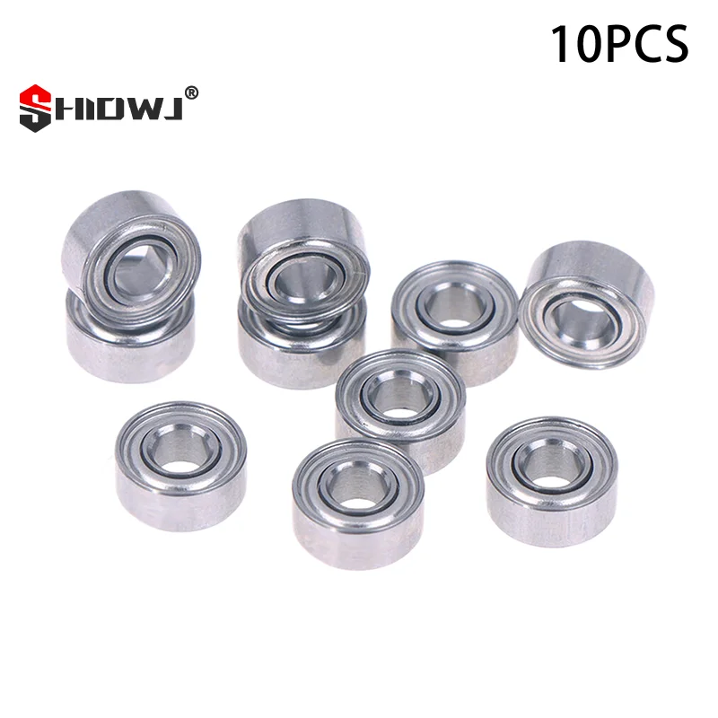 Chrome Steel Bearings 683ZZ of 3*7*3mm size having Compact Structure: Pack of 10