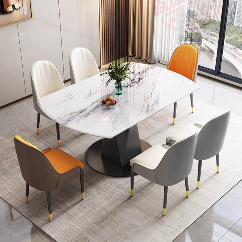 

Extendable Wall Dining Table Coffee Side Kitchen Tables Living Room Mobile Luxury Marble Mesas De Jantar Balcony Furniture