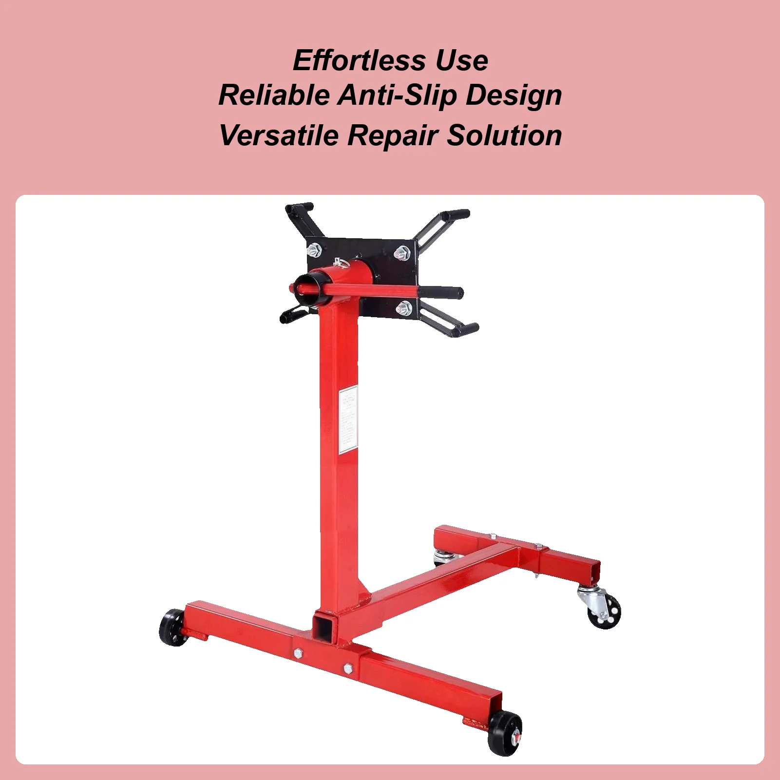 

Motor Stand 1000LBS Capacity Steel Bracket Holder Engine Lift Stand For Automotive SUV Truck Repair Shop Garage Maintenance