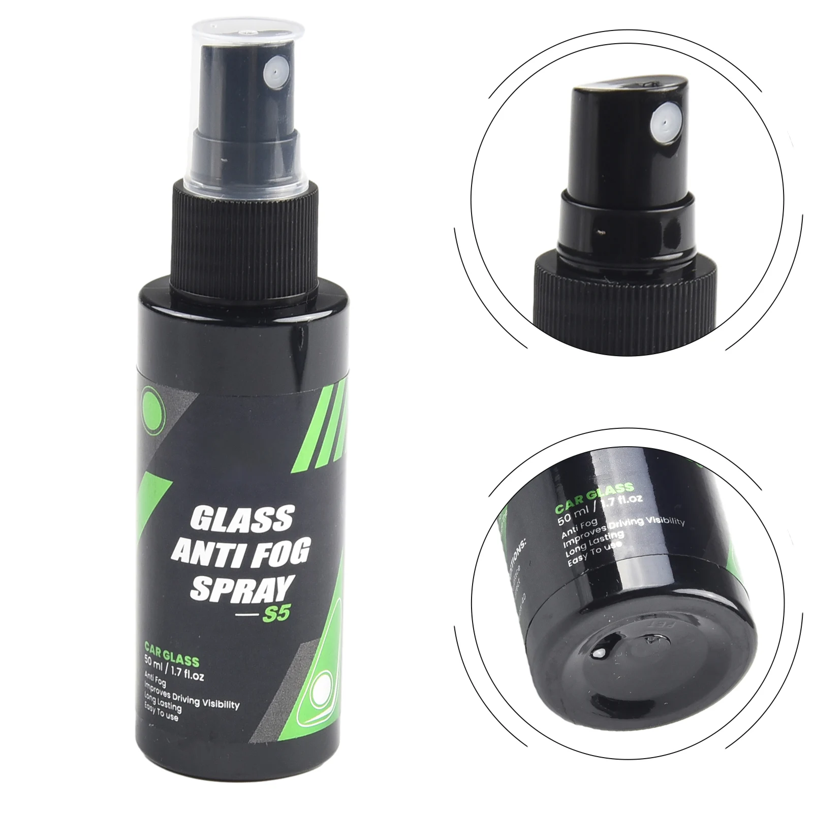 HGKJ S5 Anti-fog Spray Car Wash 50ml Hydrophilic Coating Clear Vision Safe Driving Long-lasting Anti-fog