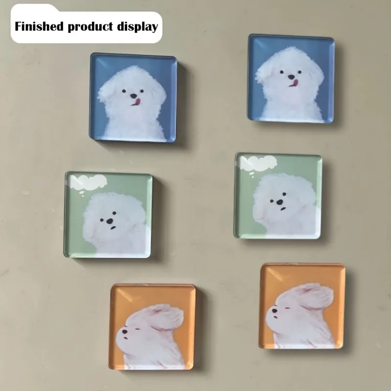 90 Stück Transparente Magnetische Fotorahmen DIY Kühlschrankmagnete für Geburtstagsgeschenke - Magnetische Basis & Vertikale Aufhängung für Bilder – Detail 8
