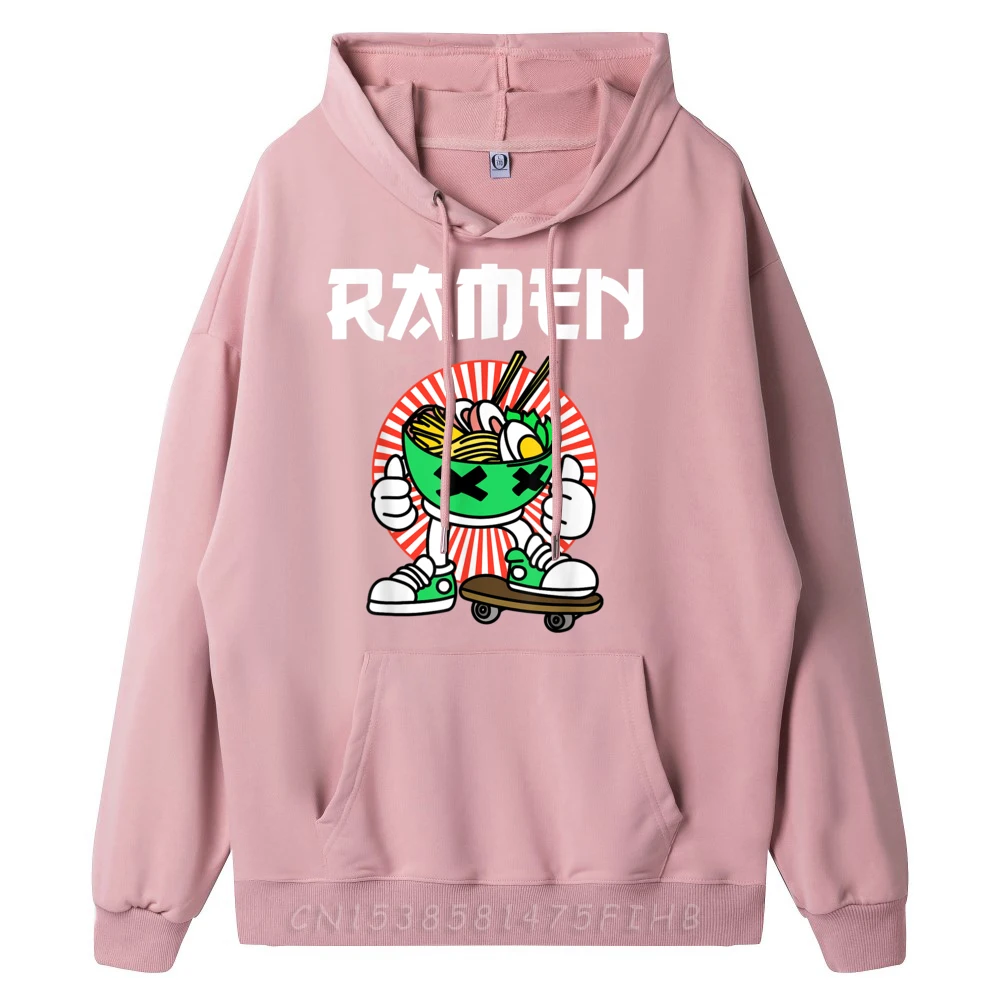 Kaus Skater Ramen lucu kaus grafis pria remaja kekasih Skateboard Kawaii kaus Streetwear alfabet