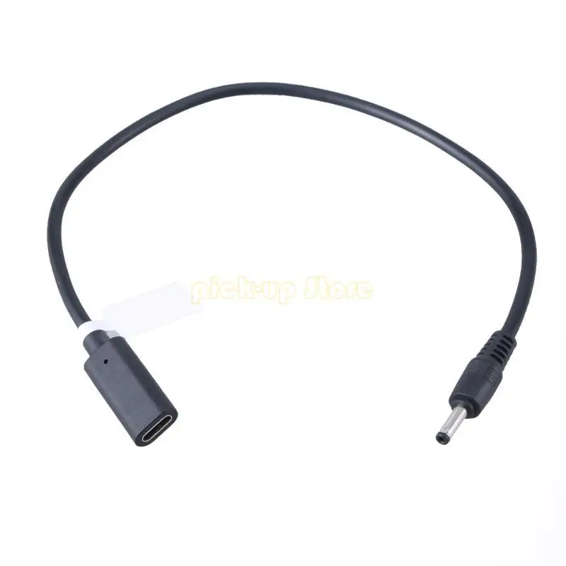 Q5WA 30 см длиной USB C до 3,5x1,35 мм Power Cable Женский шнур для мужских разъемов адаптер