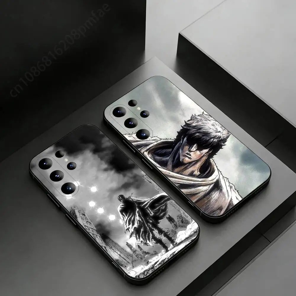Anime Fist of the North Star Phone case for Samsung Galaxy S24,25,26,23 22,21,S20 Plus Ultra FE soft fundas cases