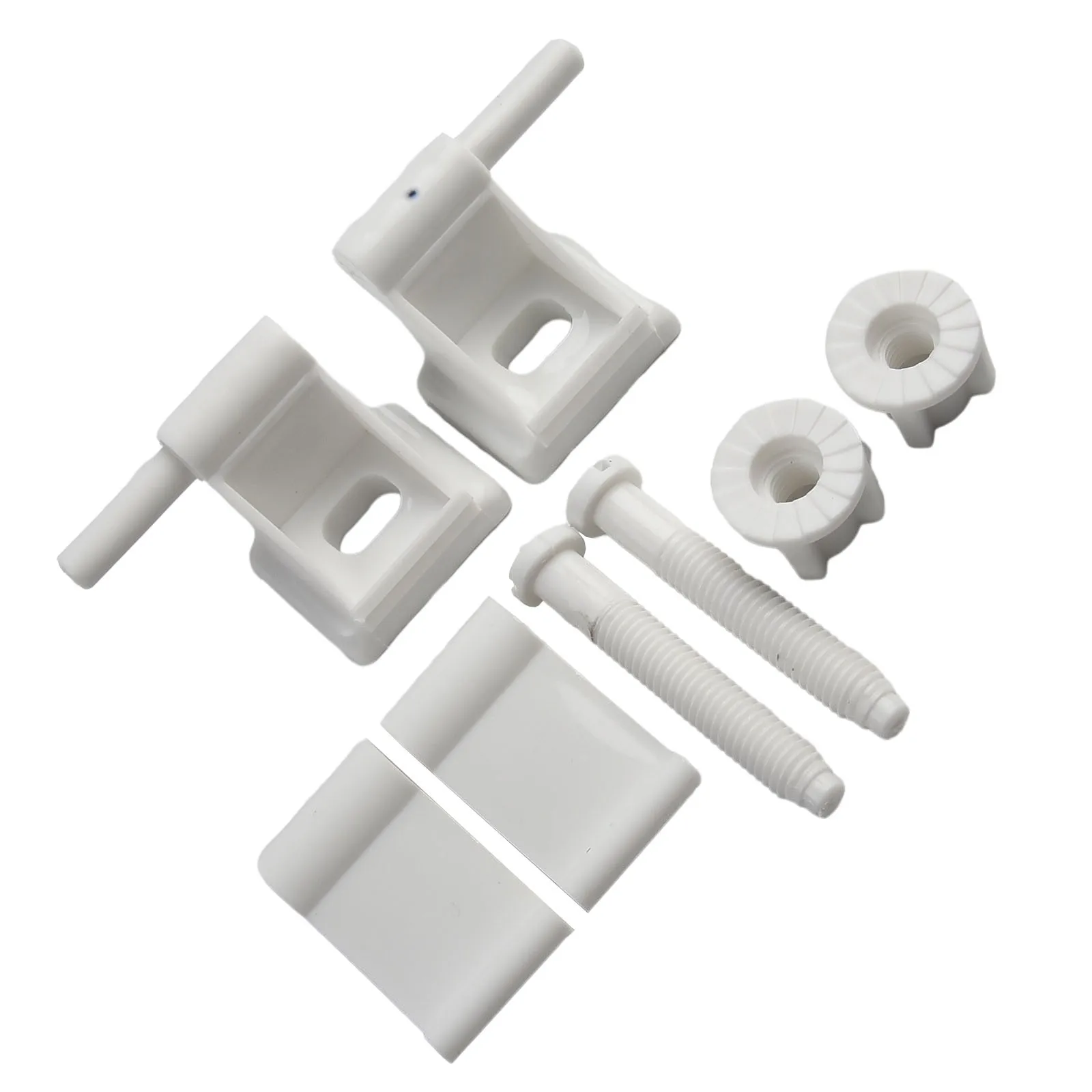 Accessories Toilet Seat Hinge Smooth Width 4cm Plastic Replacement Kit Setscrew And Nut Brand New High Quality