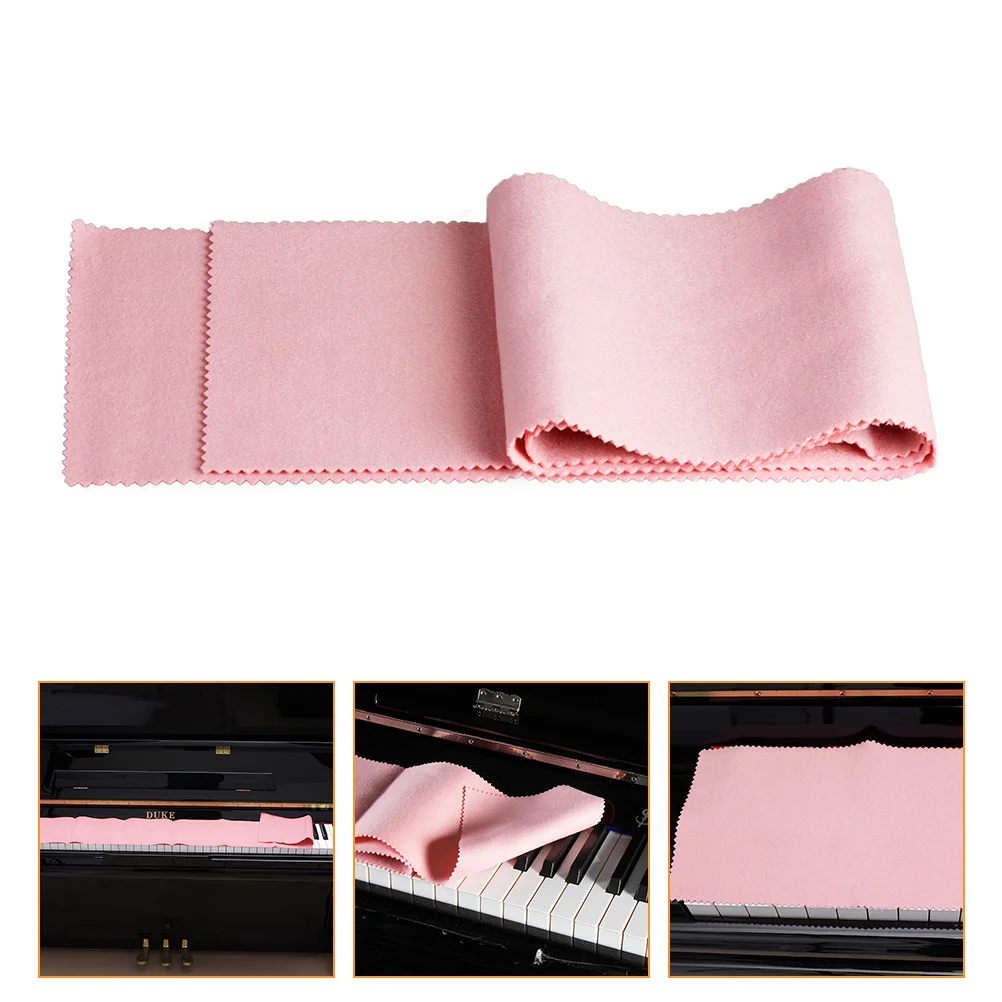 Piano Keyboard Cover Anti Dust Cloth Thickened Flannel Protects Keys Scratch Lightweight Breathable Premium Quality Durability