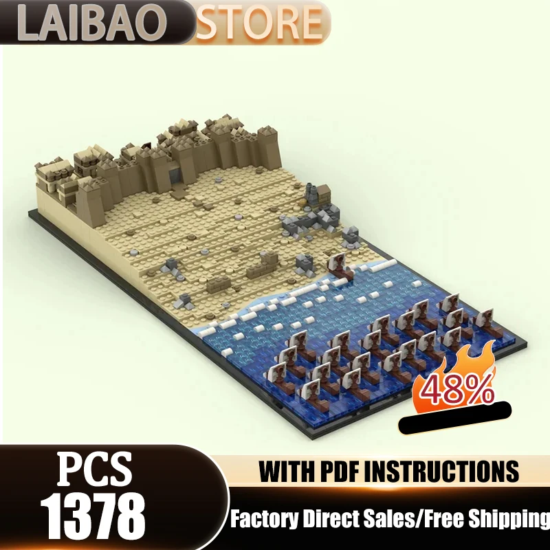 

Moc Building Bricks Coastal Fortress Famous Scene Movie Model Technology Modular Blocks Christmas Toys DIY Sets Assembly Gifts