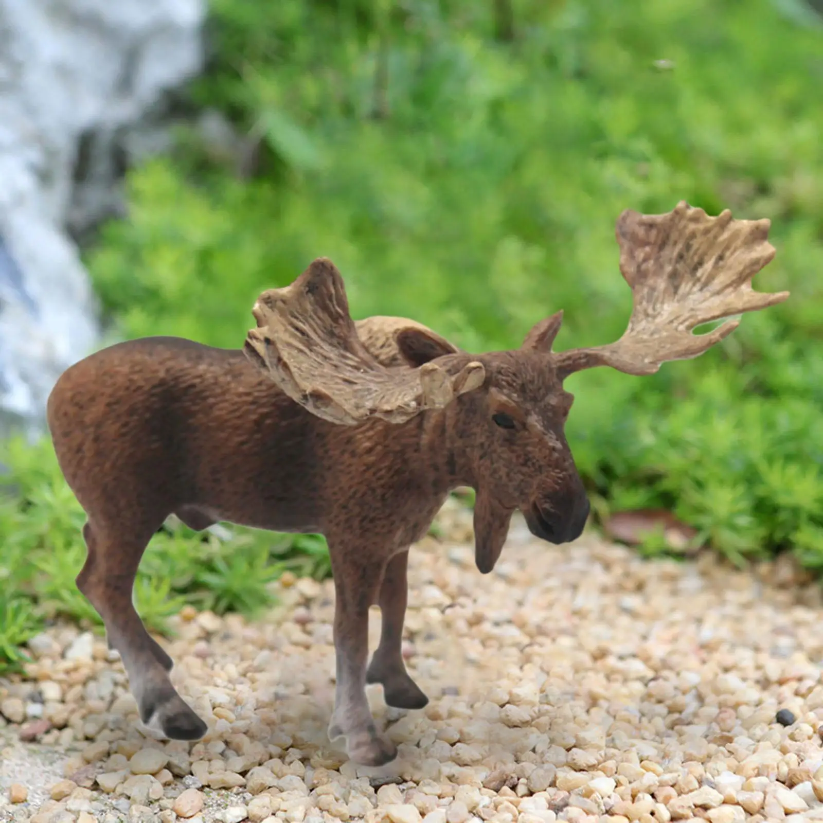 

Animal Figurine Toy,Wildlife Animal Figure Toy,Miniature Toy Collectible,Realistic Moose Model for Table,Party Supplies Decor