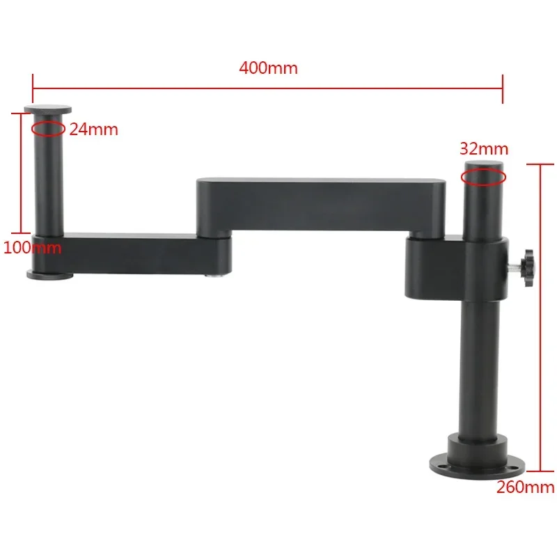 Articulating Arm Clamp Microscope Bracket 76mm 50mm Focusing Holder For Stereo Microscope Monocular lens Video Microscope Camera