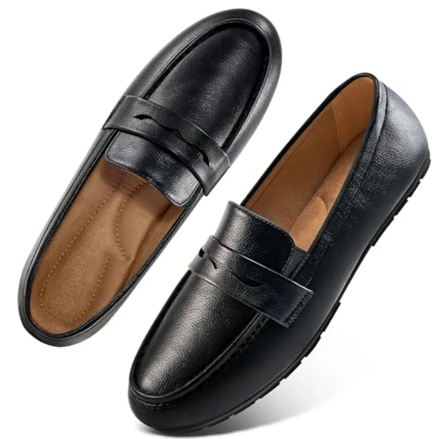 

Ecetana Womens Loafers Slip On Shoes Comfortable Casual Penny Loafer Dressy Work Flats Moccasins for Business Driving