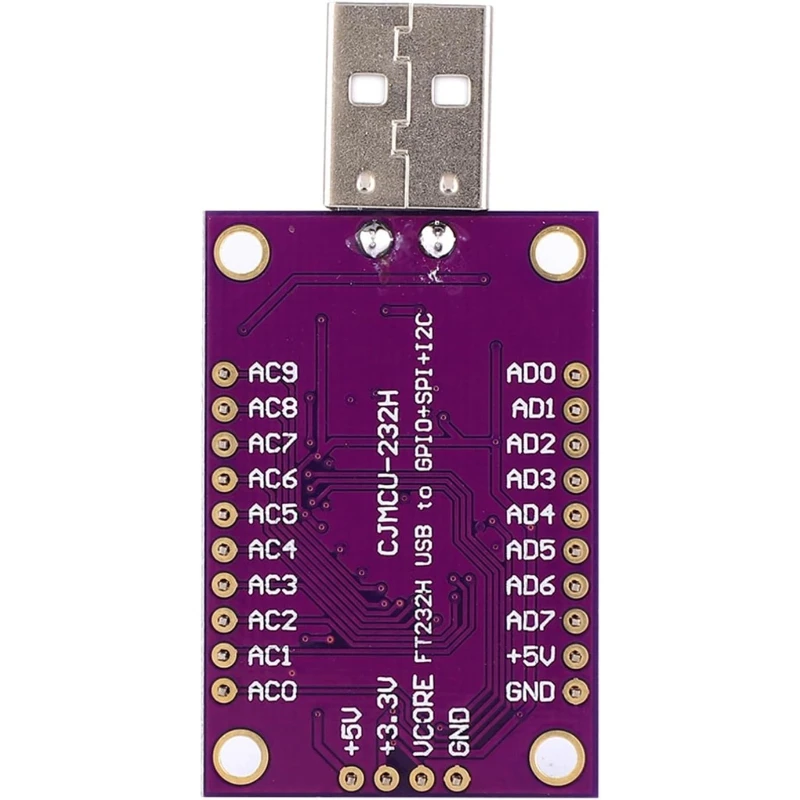 Debugging and programming operations for the MCU FT232H, a high-speed multi-functional USB to JTAG UART/FIFO SPI/I2C module