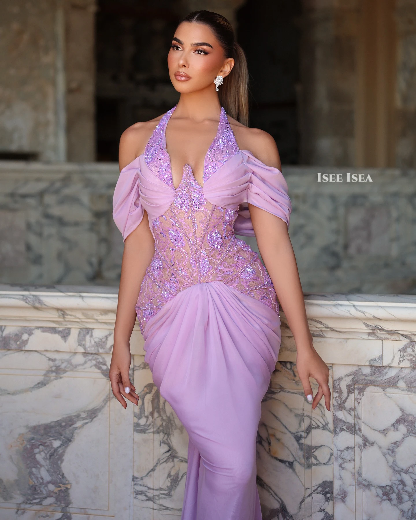 Vestidos de noche de sirena púrpura con apliques de encaje, vestido de fiesta personalizado con cuentas sexys para ocasiones formales, vestido de graduación personalizado