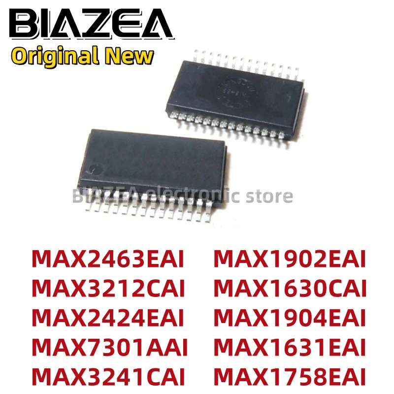 1piece MAX2463EAI MAX3212CAI MAX2424EAI MAX7301AAI MAX3241CAI MAX1902EAI MAX1630CAI MAX1904EAI MAX1631EAI MAX1758EAI SSOP28